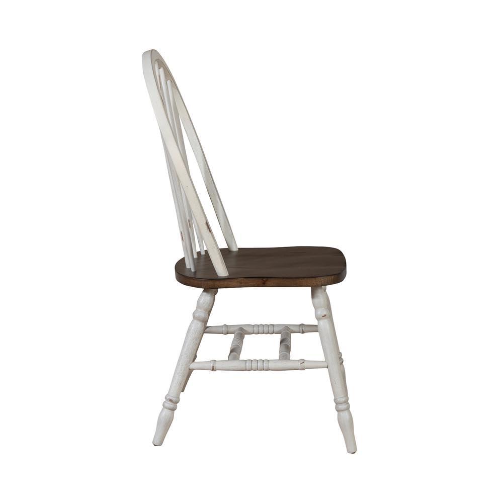 Carolina Crossing Windsor Side Chair- White- Set of 2