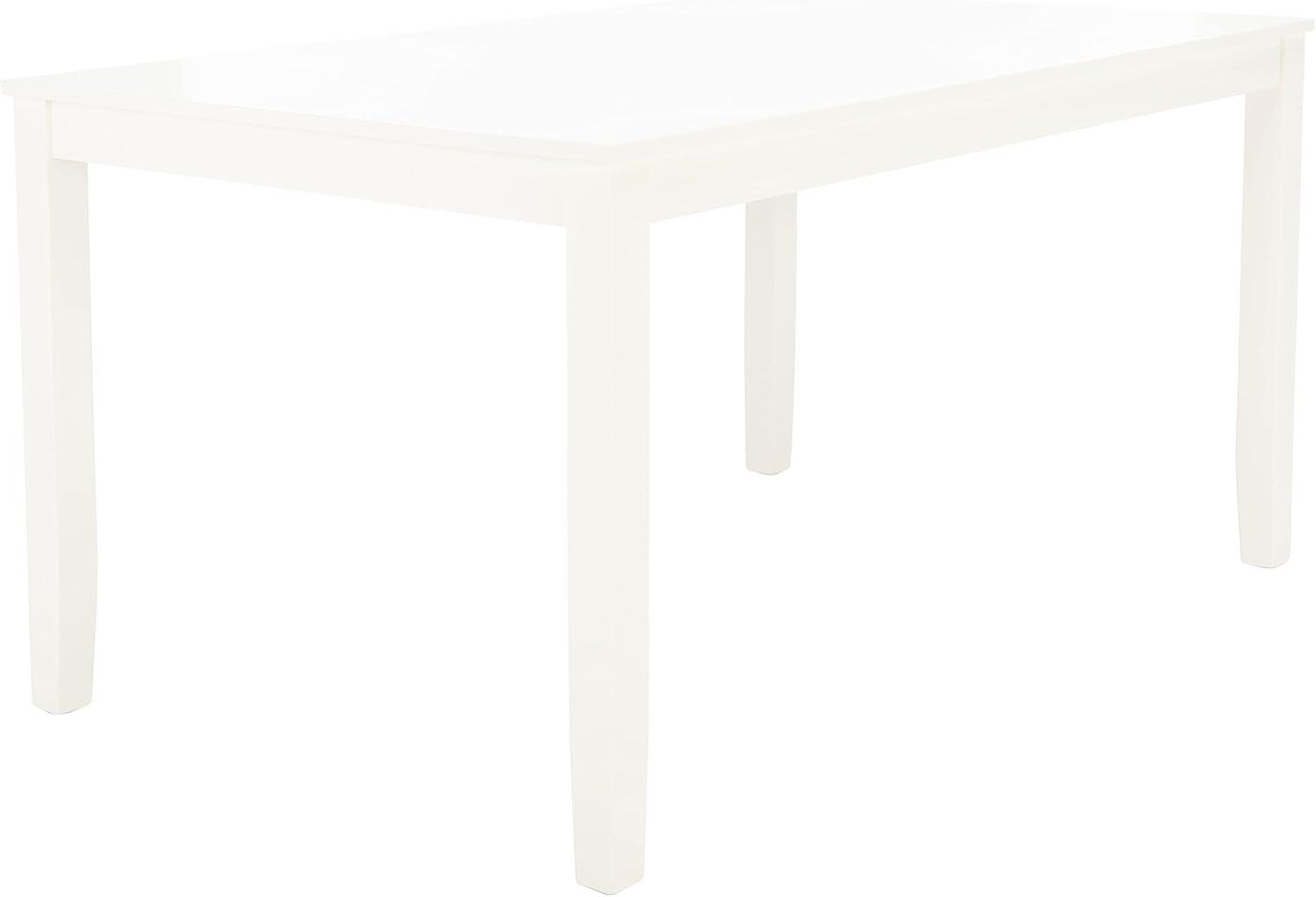 SAFAVIEH Silio Farmhouse Rectangle Dining Table, White