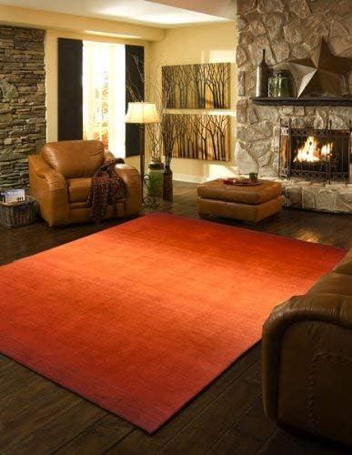 Metro Rectangular Wool Rug in Paprika Fade - MT-12 (2 ft. 3 in. x 3 ft. 9 in. Rectangle)