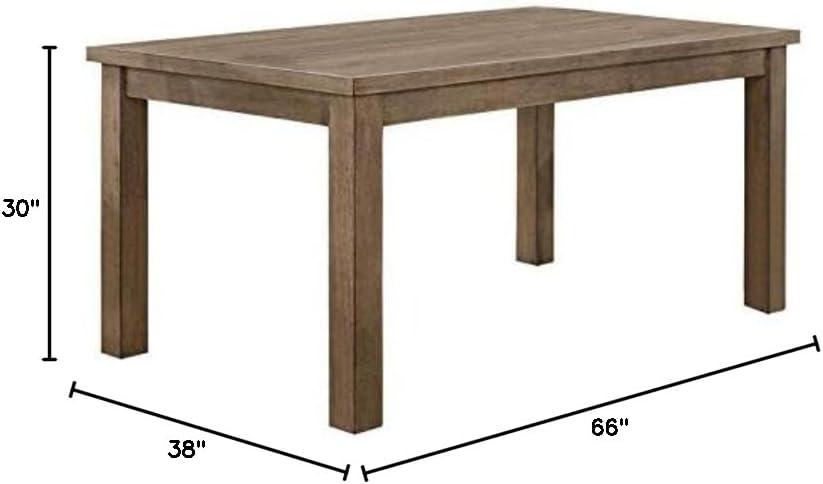 Lexicon Janina Transitional Wood Dining Room Table in Natural