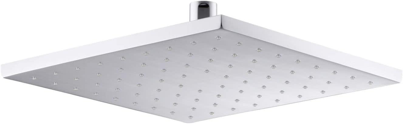 Polished Chrome 10" Square Ceiling Mounted Rain Showerhead