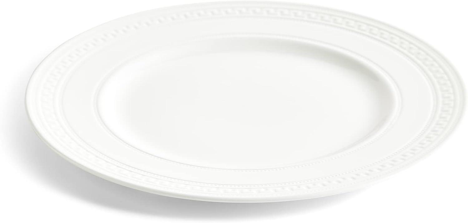 Intaglio White Porcelain 10.8" Dinner Plate