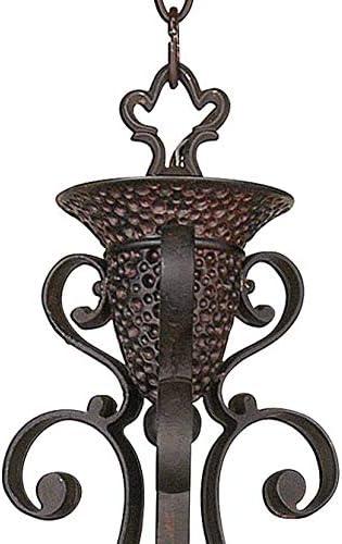 Kathy Ireland Dark Bronze Chandelier Lighting 32 1/2" Wide Industrial 6-Light Fixture for Dining Room House Foyer Kitchen Entryway