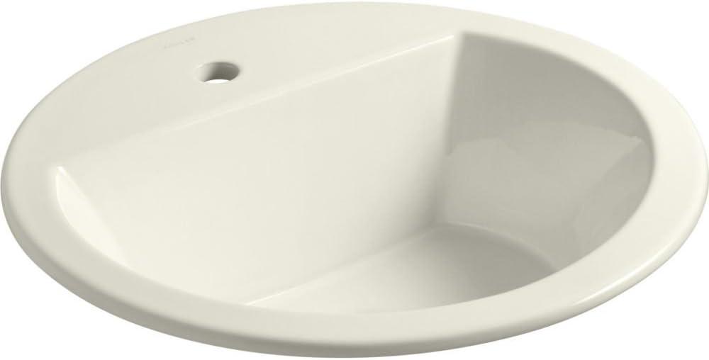 Bryant Ceramic Circular Drop-In Bathroom Sink with Overflow