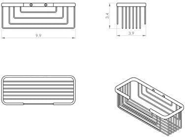 Tubeeuse Drill / Screw Shower Basket