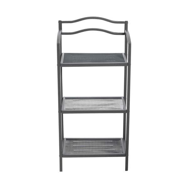 3-Tier Metal Over the Toilet Bathroom Storage Shelf, Silver