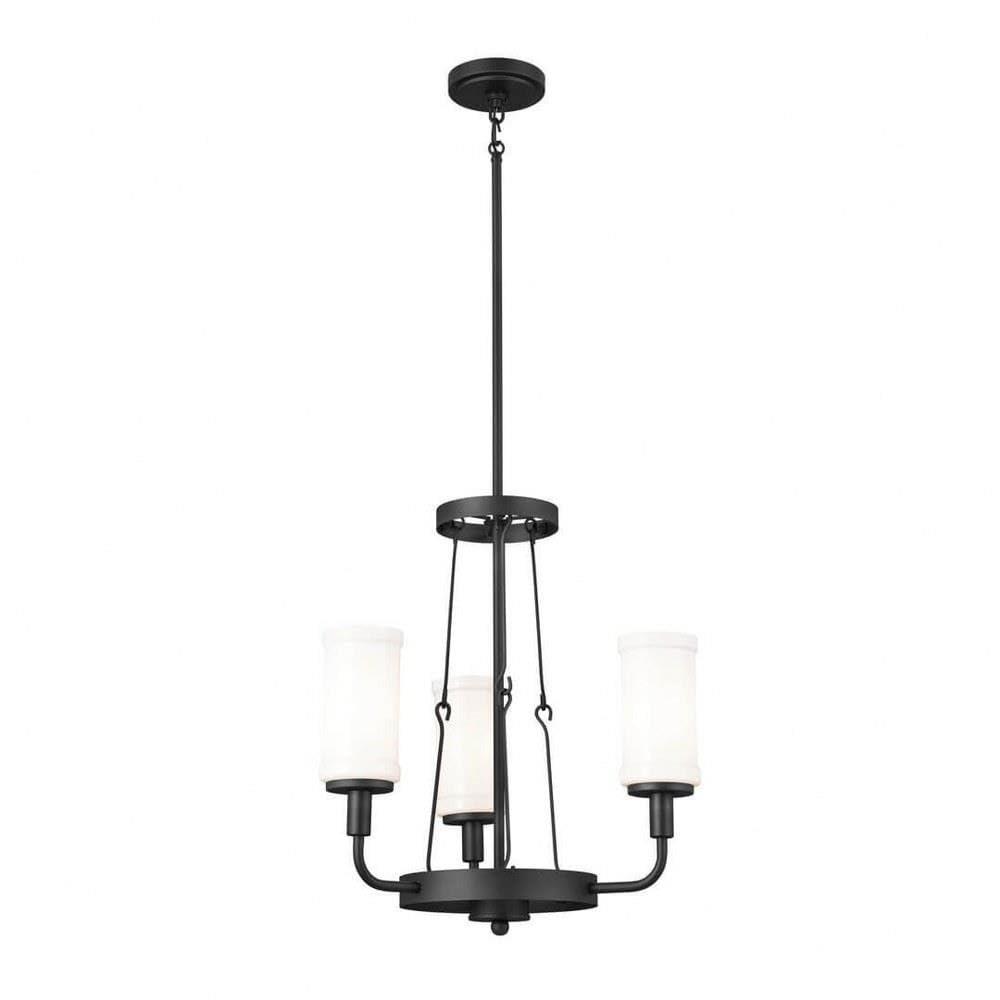 Kichler Lighting Vetivene 3 - Light Chandelier in  Textured Black
