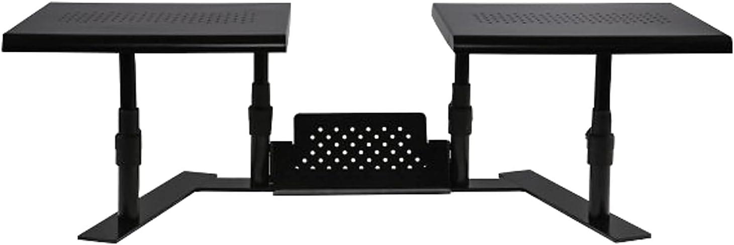 Allsop® Metal Art ErgoTwin Dual Monitor Stand in Black