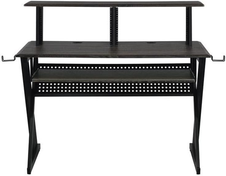 Humanity 47" Decorative Bookshelf Natural and Black - Acme Furniture