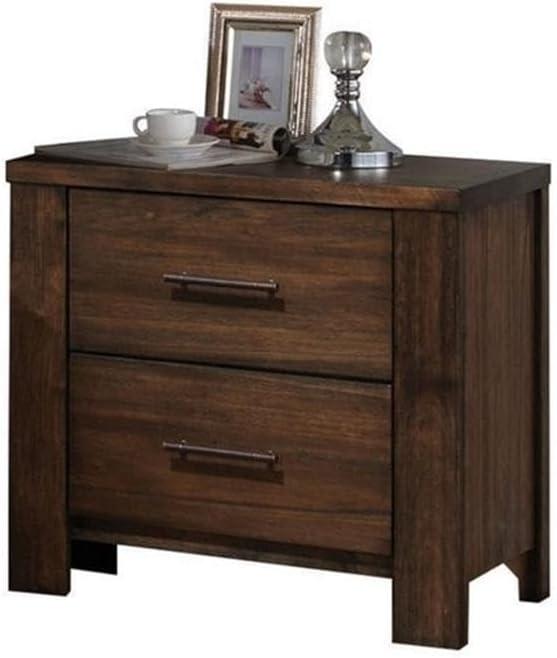 ACME Furniture Merrilee 2 Drawer Nightstand in Oak