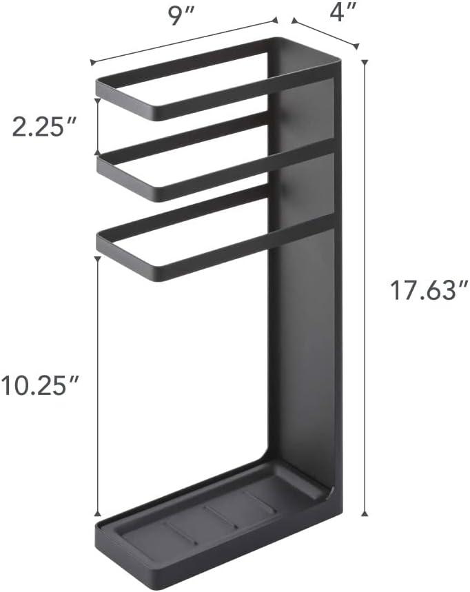 Yamazaki Home Freestanding Umbrella Holder/Umbrella Stand For Umbrellas/Canes/Walking Sticks, Steel