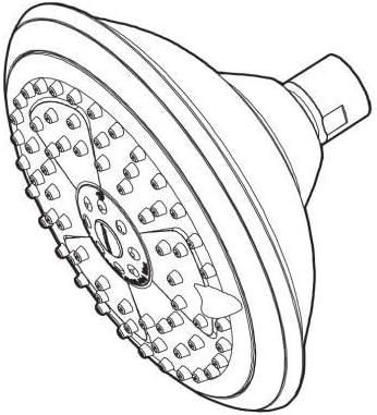 Pulse Chrome Wall Mounted Shower Head with 2 GPM Flow