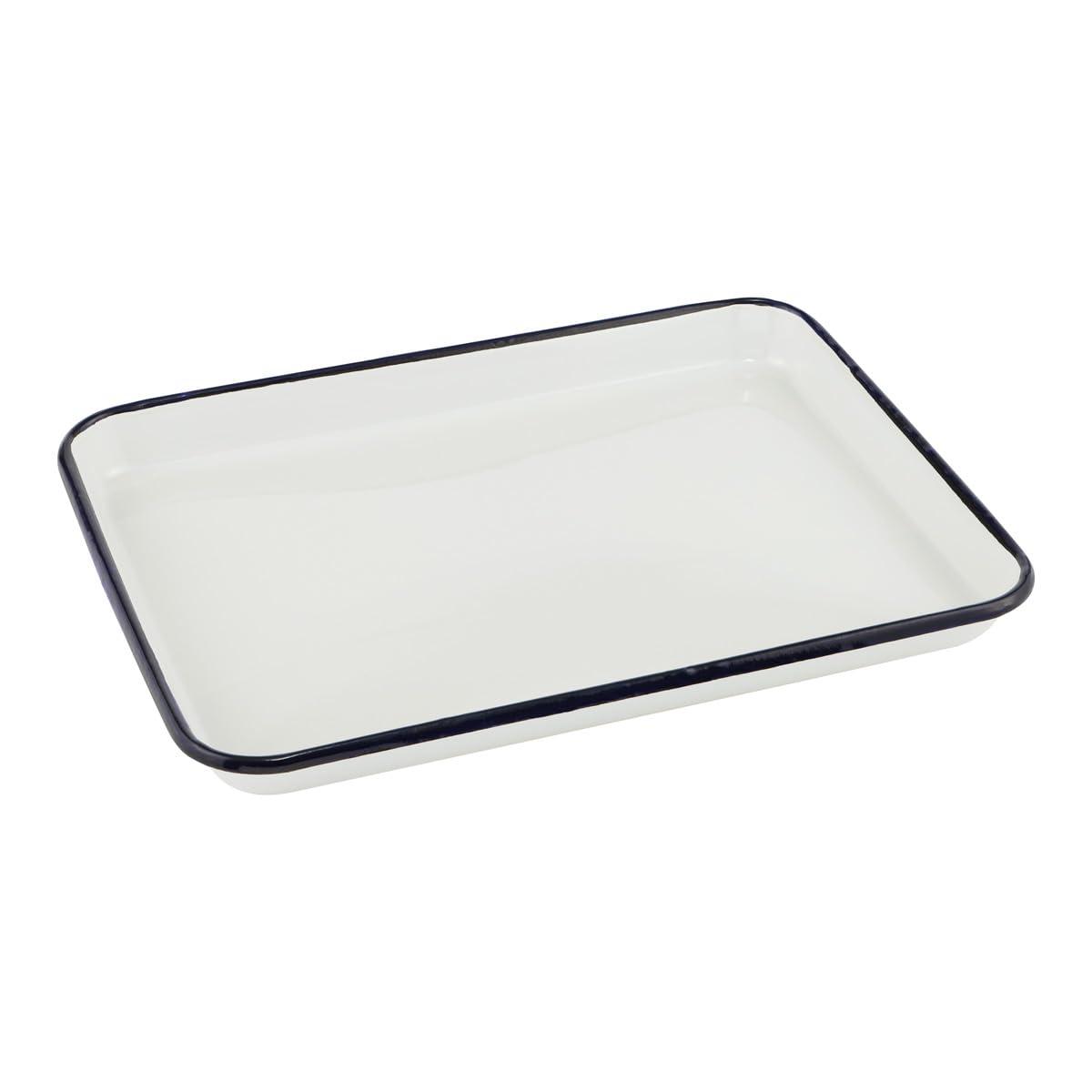 Creative Mark Butcher Tray Palette - Triple coated Enamel Tray Palette for Painting, Color Theory, Mixing, and more! - 11" x 15"
