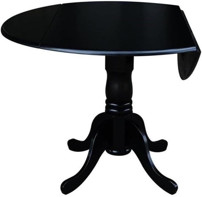 42" Mason Round Dual Drop Leaf Dining Table - International Concepts