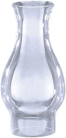 Clear Glass Flared Top Oil Lamp Chimney 8.5"