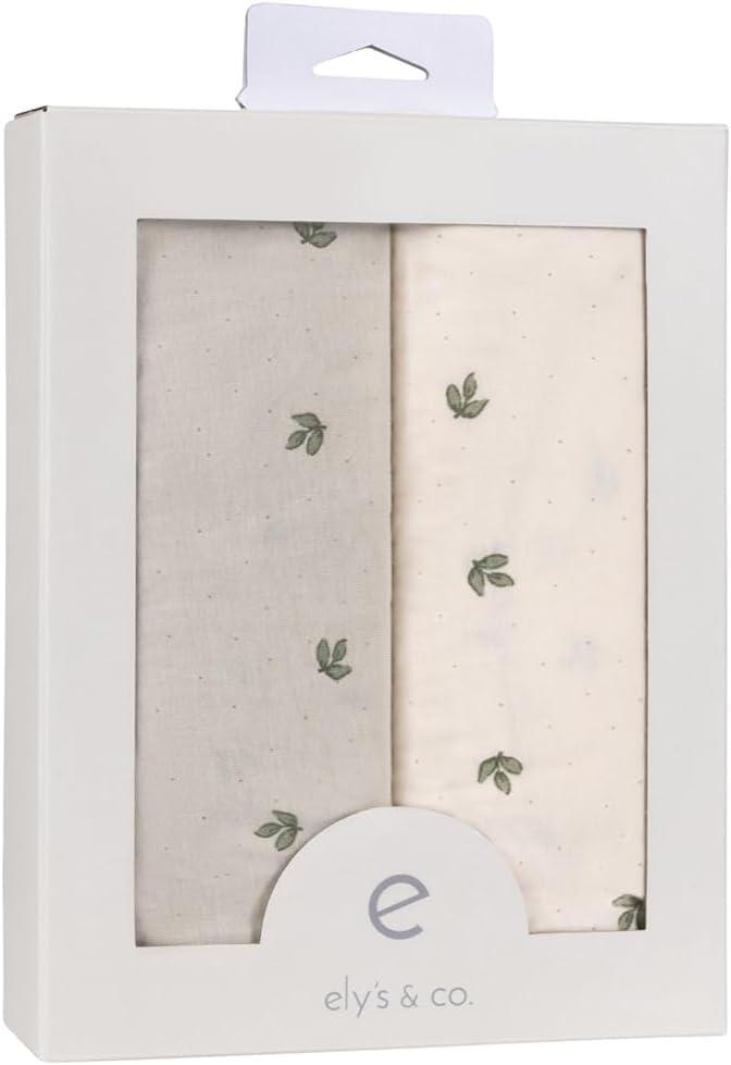 Ely's & Co. Baby Fitted Bassinet Sheet 100% Combed Jersey Cotton 2 Packs Gender Neutral