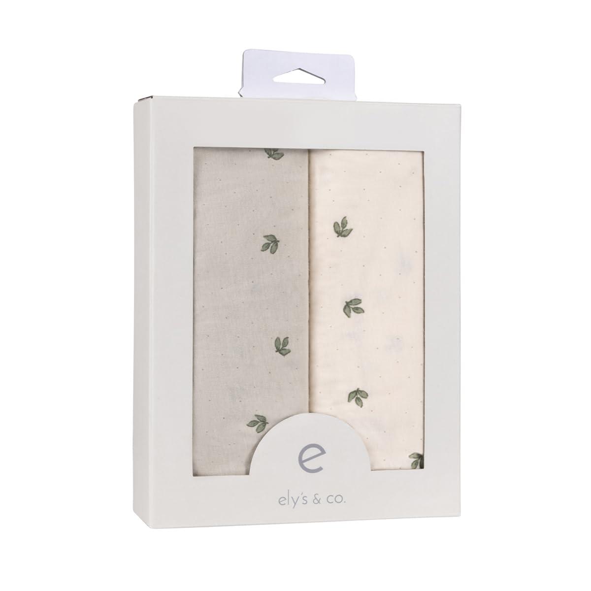 Ely's & Co. Baby Fitted Bassinet Sheet 100% Combed Jersey Cotton 2 Packs Gender Neutral