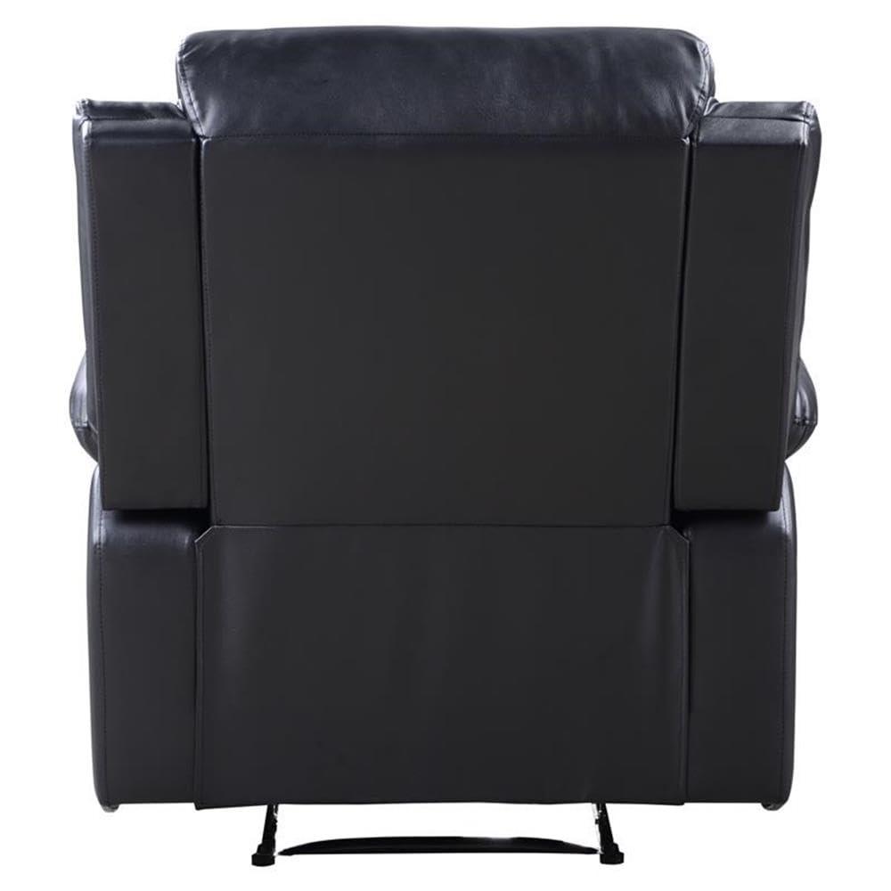 39" Eilbra PU Recliner Sofa Black- Acme Furniture