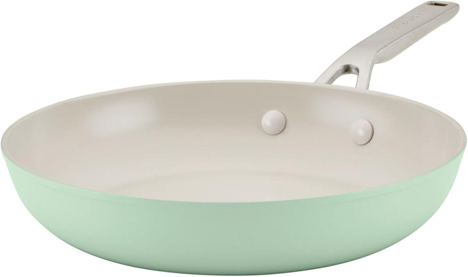 Pistachio Green Aluminum Ceramic Nonstick 9-Piece Cookware Set