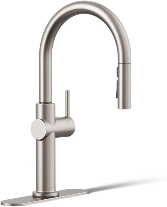 Kohler Crue Single Handle Pull Down Kitchen Faucet with Three-Function Pull Down Sprayer