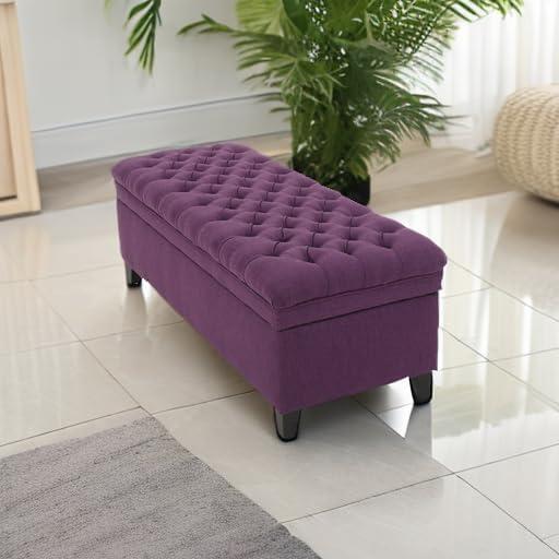 Juliana Storage Ottoman Purple - Christopher Knight Home