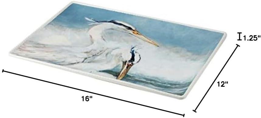 Certified International Shorebirds Rectangular Platter, 16" x 12" x 1.25"