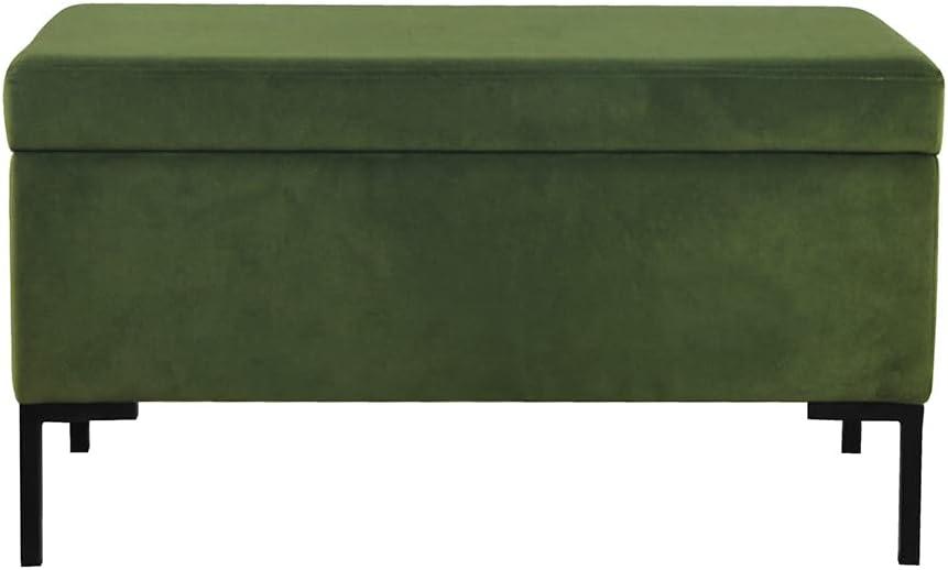 Medium Storage Bench with Metal Legs - HomePop