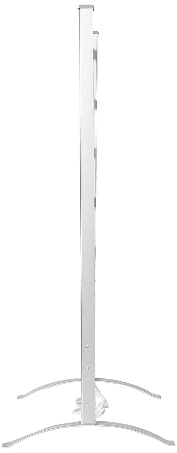 LCM Home Fashions PA002T Heat Rails Drying Rack Free Standing Electric Towel Warmer Silver