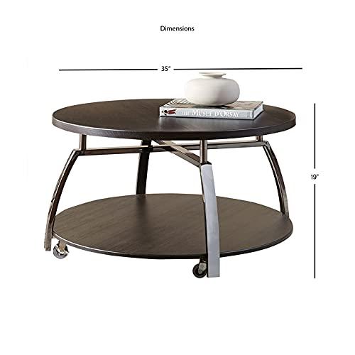 Coham Cocktail Table Silver Shield and Nickel - Steve Silver