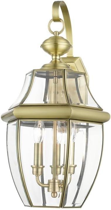 Livex Lighting Monterey 3 - Light Wall Light in Antique Brass