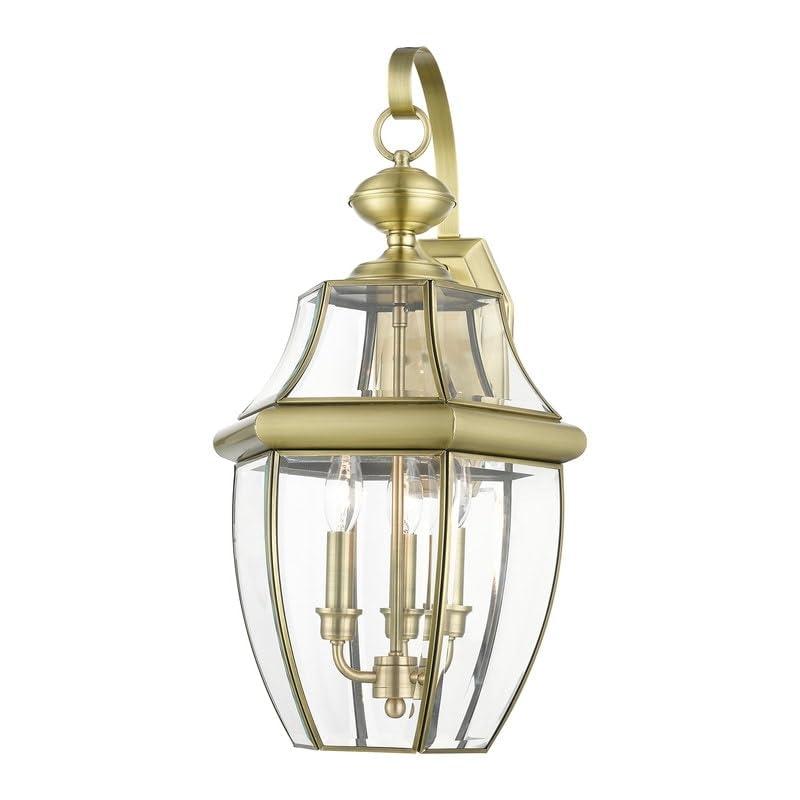 Livex Lighting Monterey 3 - Light Wall Light in  Antique Brass
