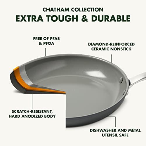 GreenPan Chatham Healthy Ceramic Nonstick 11" Wok, Gray