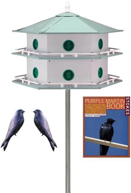 Heath Outdoor Products AH-12D Deluxe Aluminum Purple Martin House - 12 Room