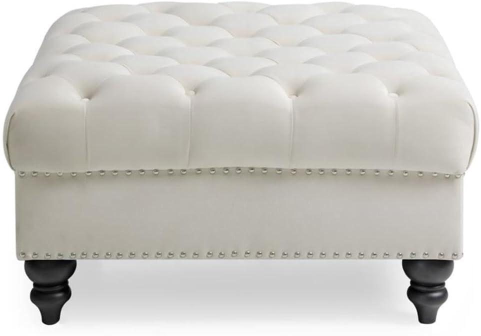 Nola Velvet Ottoman