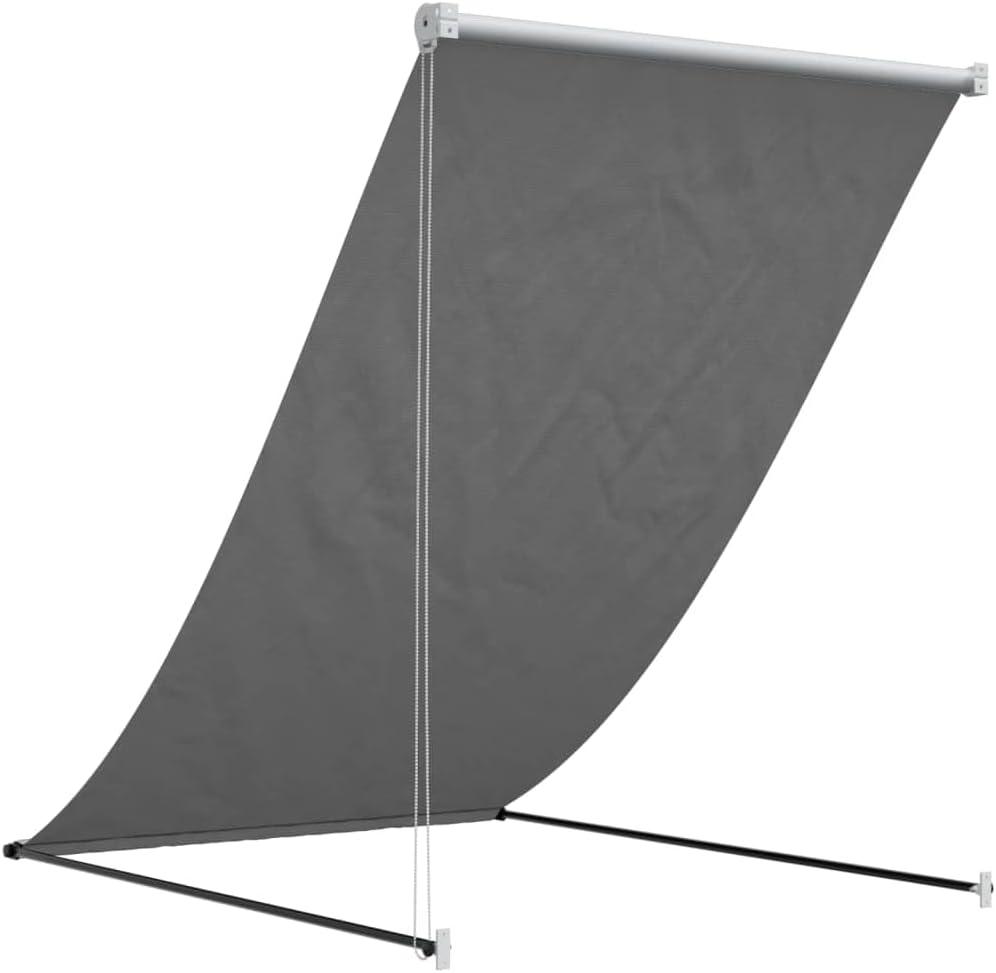 Vidaxl Retractable Awning 59.1"X59.1" Fabric And Steel