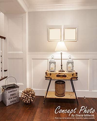 Ekena Millwork Deluxe Shiplap with a Nickel Gap 8' Length PVC Wainscoting Kit