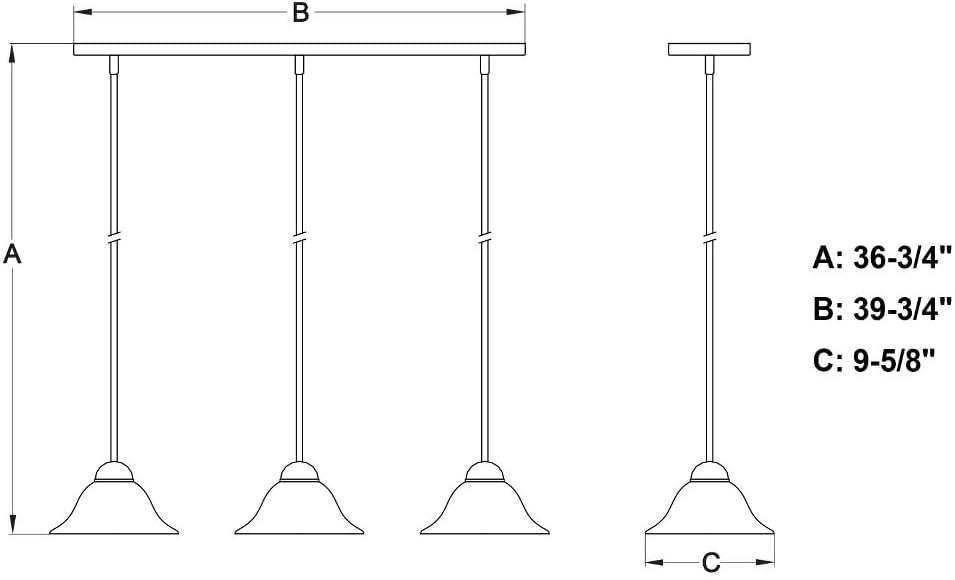 Vaxcel Da Vinci 3 - Light Pendant in Brushed Nickel