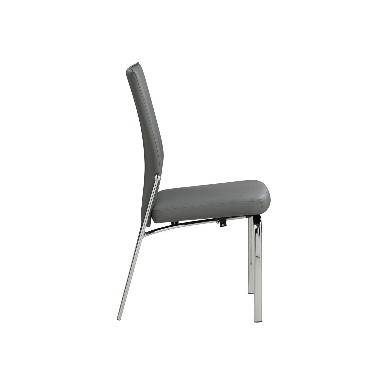 Chintaly Motion Back Side Chair - Set Of 2, Gray