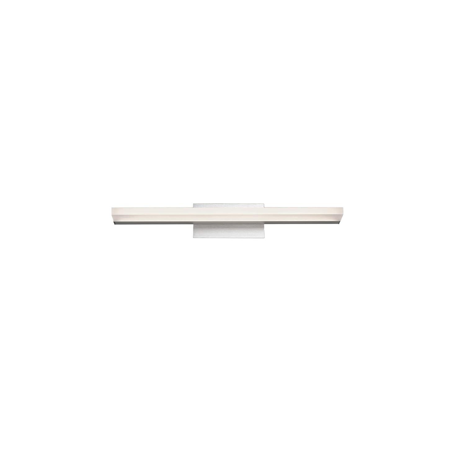 WAC Lighting Level 18" 1-Light LED 3500K Aluminum Bathroom Vanity Light in Gray