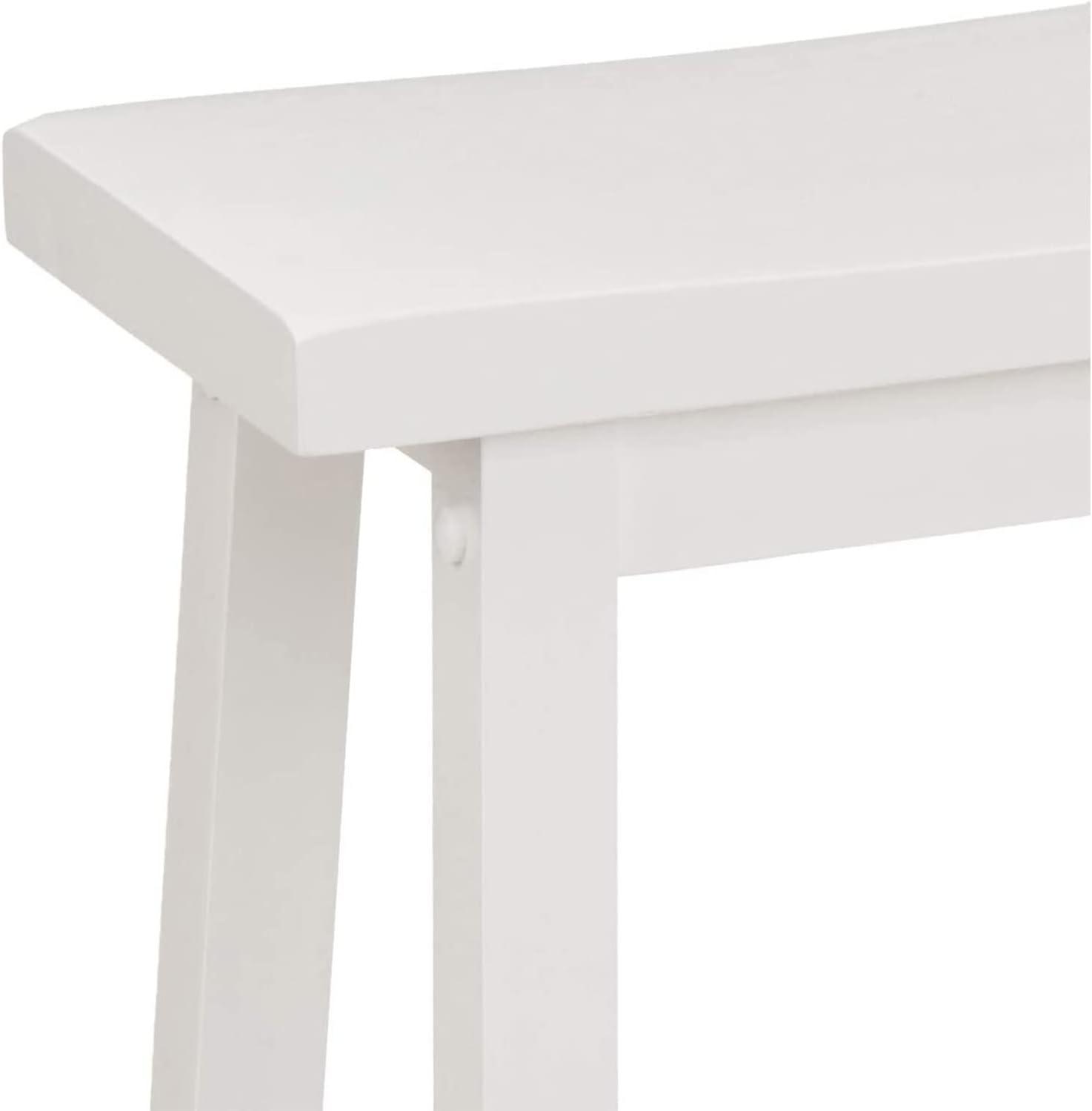 PJ Wood Solid Wood Accent Stool
