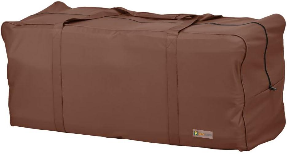 Mocha Cappuccino 48 Inch Water-Resistant Patio Cushion Storage Bag