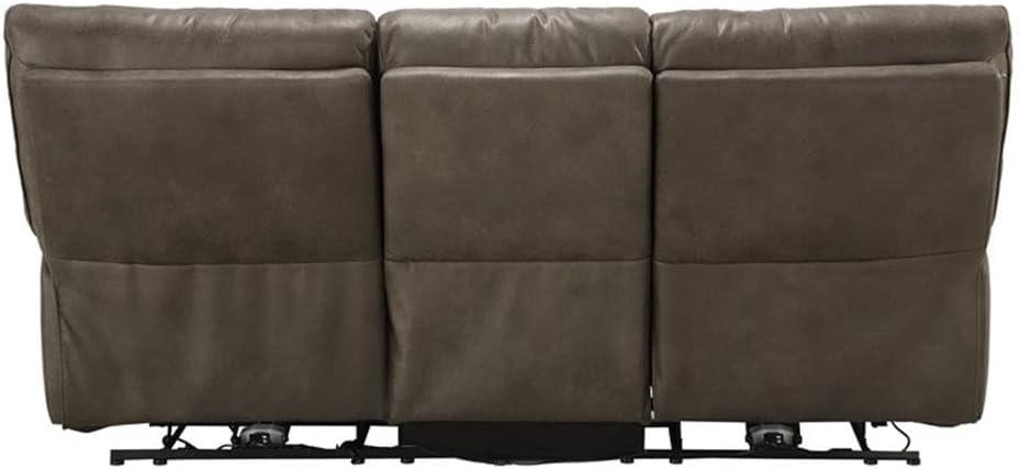 87'' Faux Leather Power Reclining Sofa