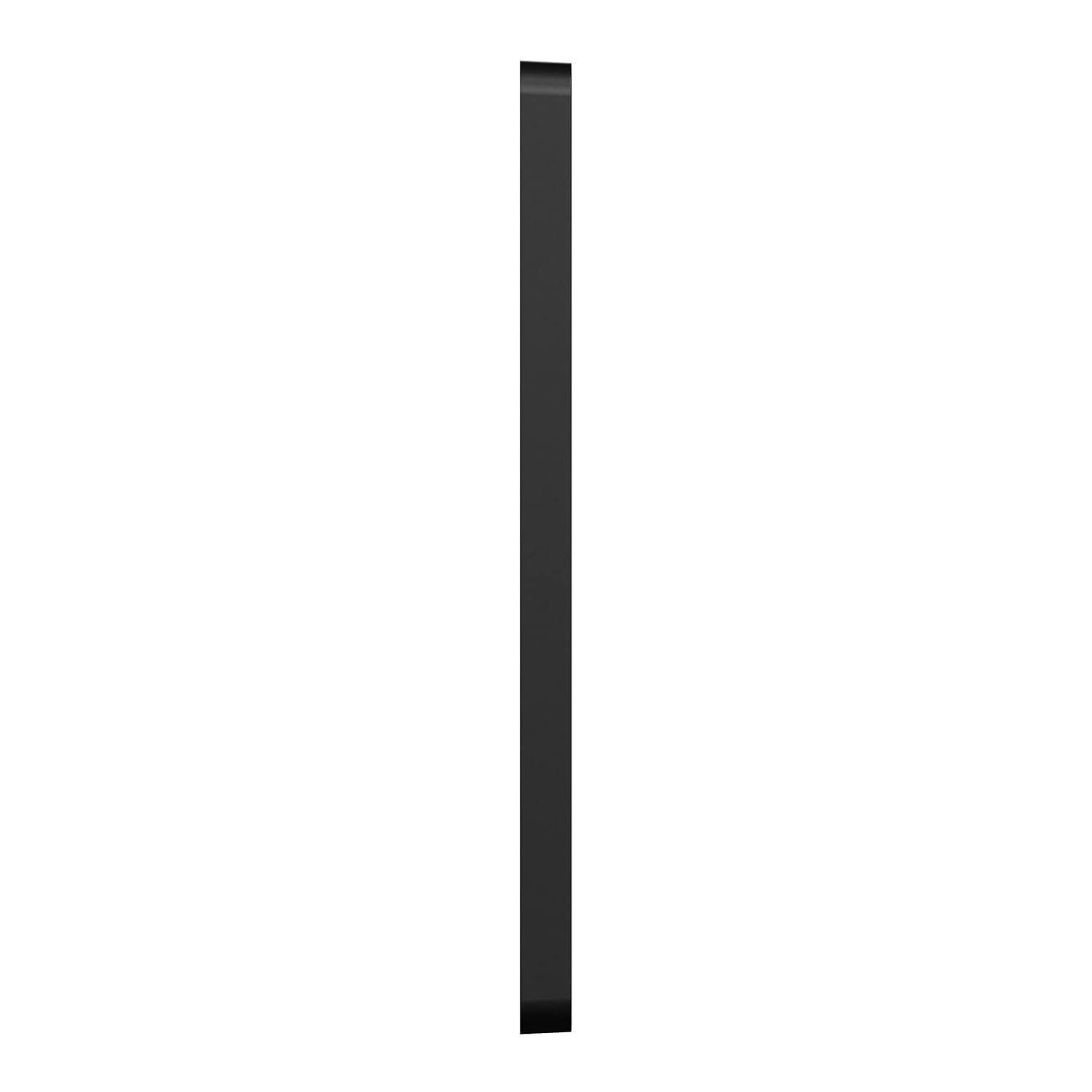 Square D by Schneider Electric X Series Wall Plate for Outlet and Light Switch, Mid Size Plus 1 Gang, Matte Black