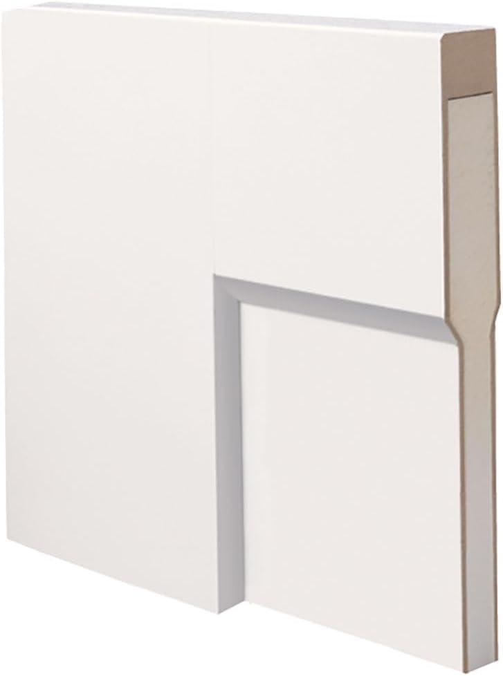 60 in. x 80 in. Smooth Craftsman Both Active Solid Core Primed Molded Composite Double Prehung Interior Door