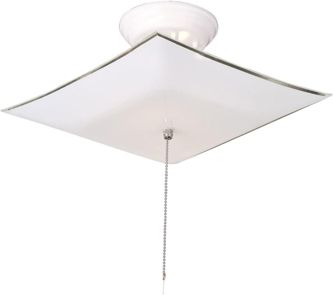 2 - Light 12" Simple Square / Rectangle Semi Flush Mount