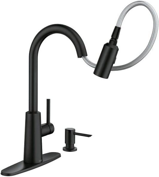 Moen Nori One Handle Matte Black Kitchen Faucet Model No. 87066BL