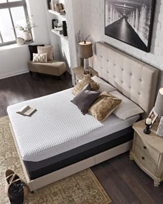 Signature Design by Ashley Chime Plush Charcoal Infused Memory Foam Mattress