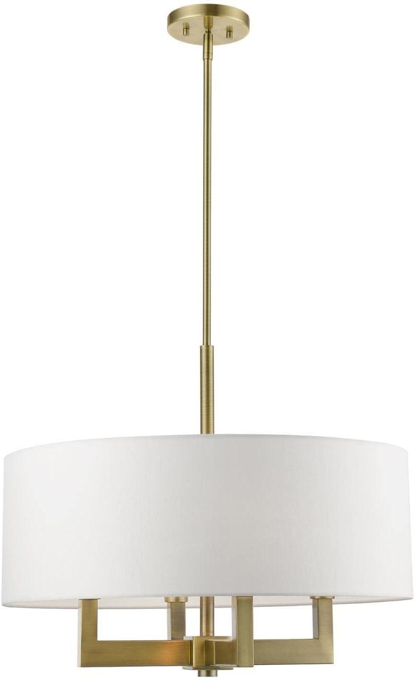 Livex Lighting Cresthaven 4 - Light Chandelier in  Antique Brass