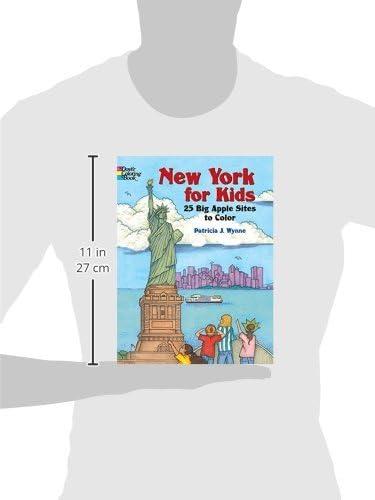 New york for kids: 25 big apple sites to color (paperback): 9780486441269