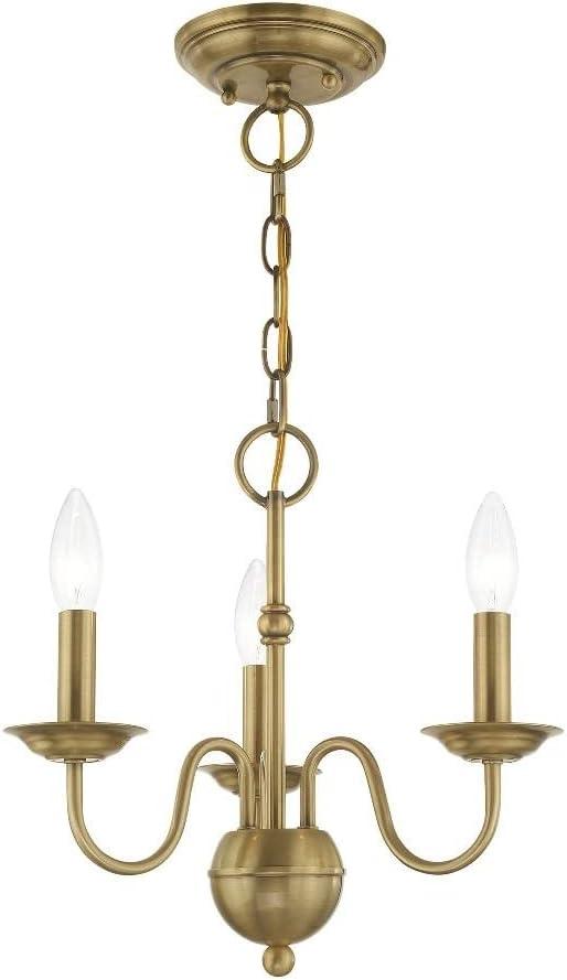 Livex Lighting Windsor 3 - Light Chandelier in  Antique White